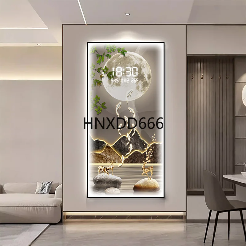 Interior Design Luxury Living Room - 조명과 리모컨이 있는 플러그인형 모델 거실