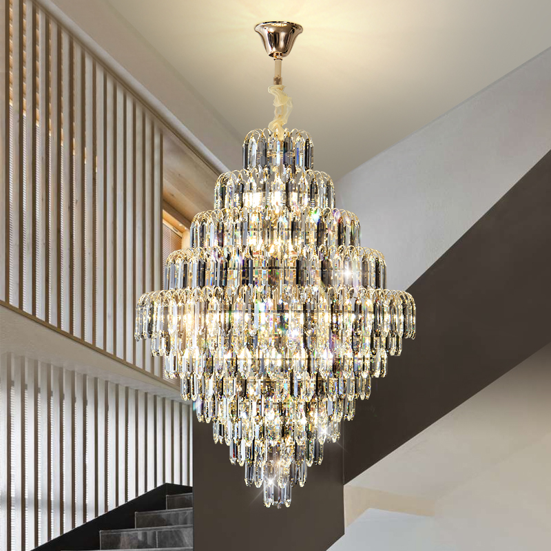 Interior Design Luxury Living Room - 포스트모던 럭셔리 호텔 로비 샹들리에 인테리어