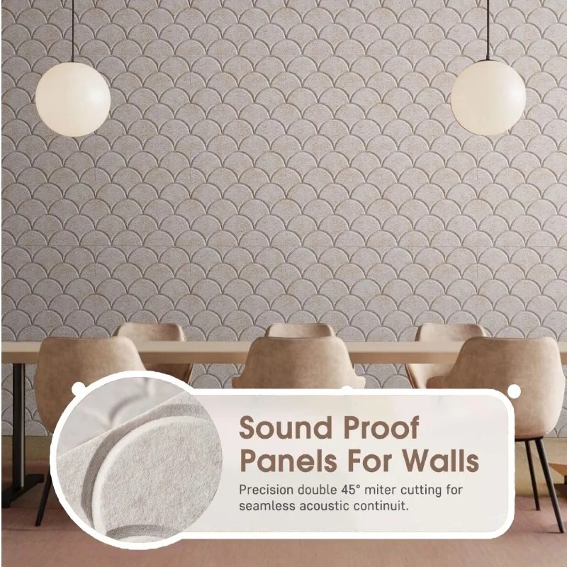 Wall Panel 3D Texture - 사각형 방음 벽판 피쉬 스케일 질감