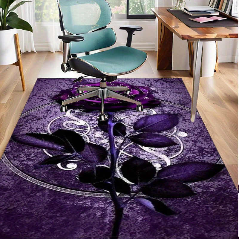 Interior Design Luxury Living Room - 우아한 사무실 장식을 위한 보라색 잎