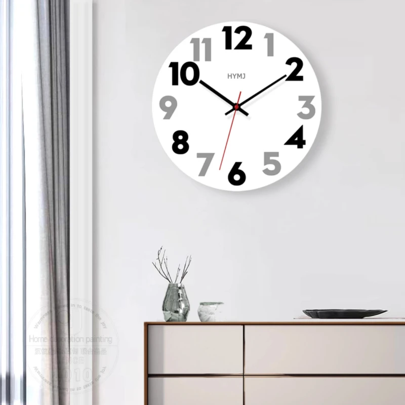 Interior Design Vintage Modern - 창의적인 미니멀리스트 벽시계 디자인 현대적인 거실