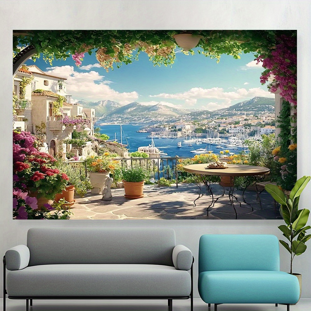 Interior Design Years Of School - 지중해 베이 가든, 생동감 넘치는 해안