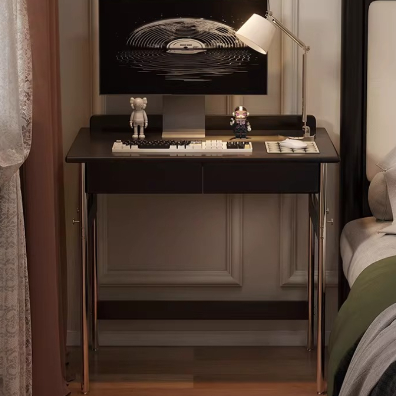 Interior Design Vintage Modern - 고급스럽고 세련된 사무실 책상 원목 빈티지