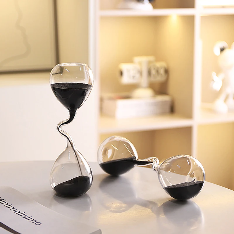 곡선 디자인 블랙 모래시계 모던 스타일 홈 데코 액세서 - Interior Design Years Of School 리뷰 및 가격