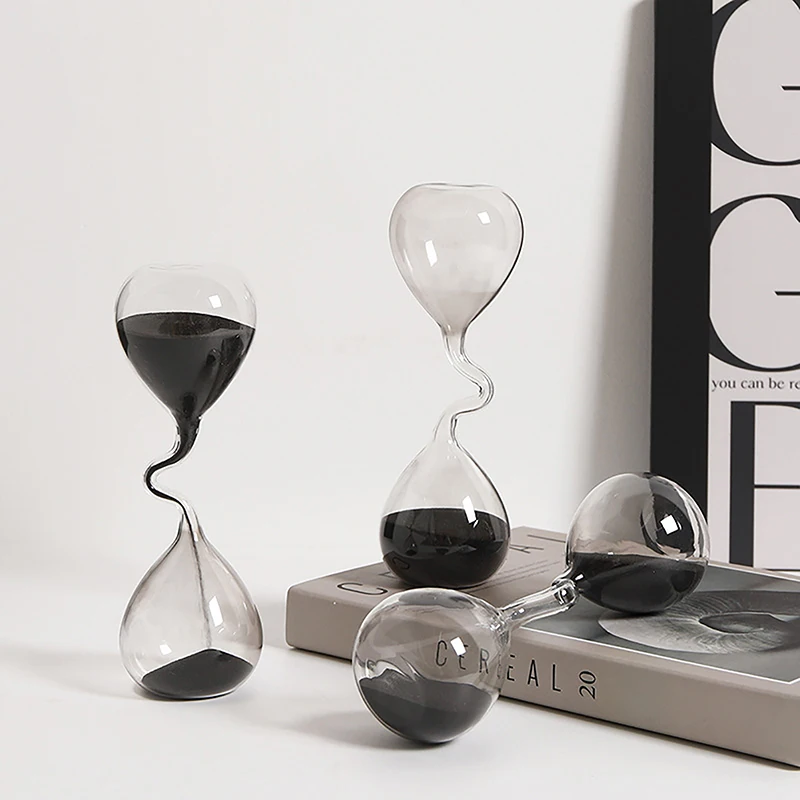 곡선 디자인 블랙 모래시계 모던 스타일 홈 데코 액세서 - Interior Design Years Of School 리뷰 및 가격