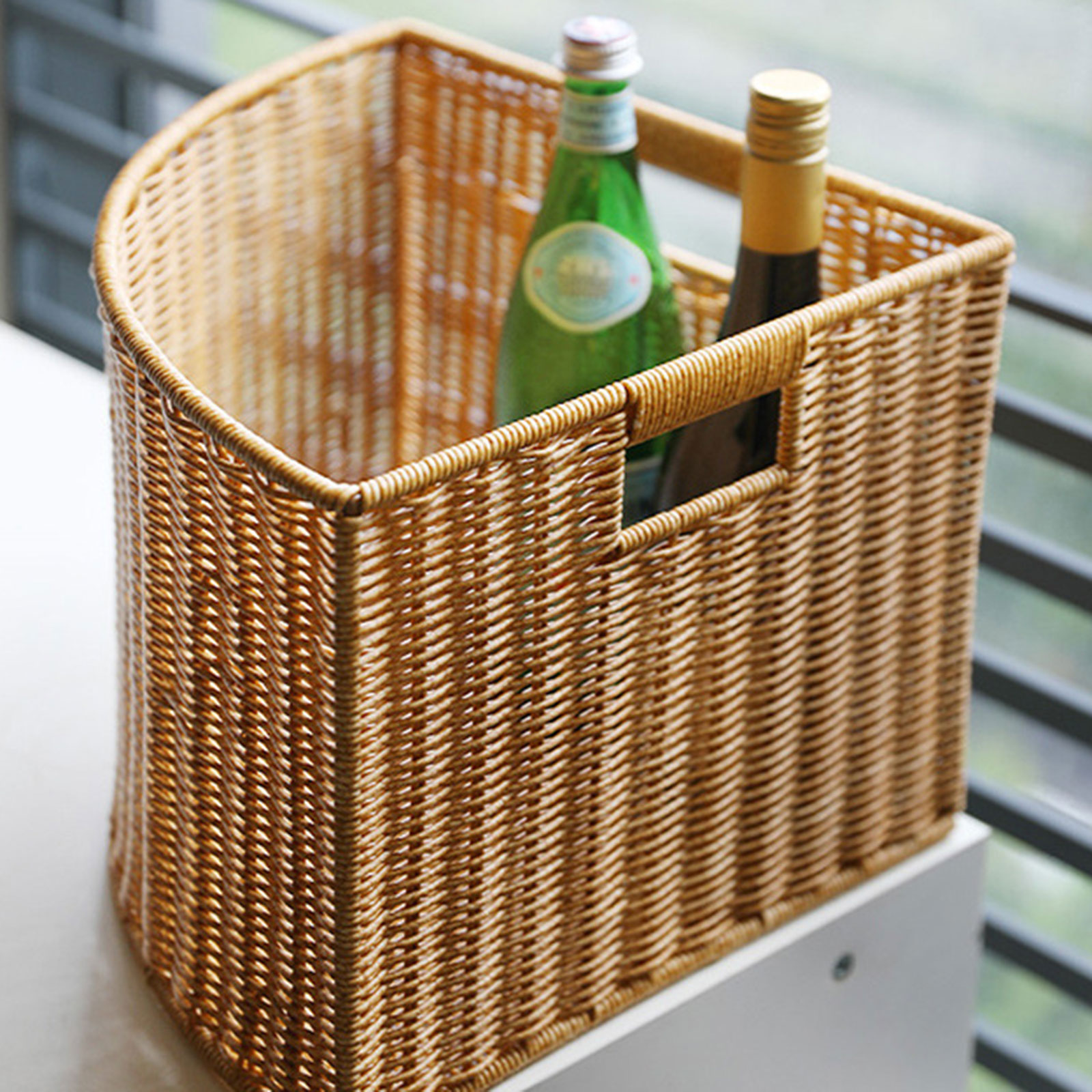 코너 수납 바구니 직조형 정리함 컴팩트 대용량 삼각형  - Woven Basket Set 리뷰 및 가격