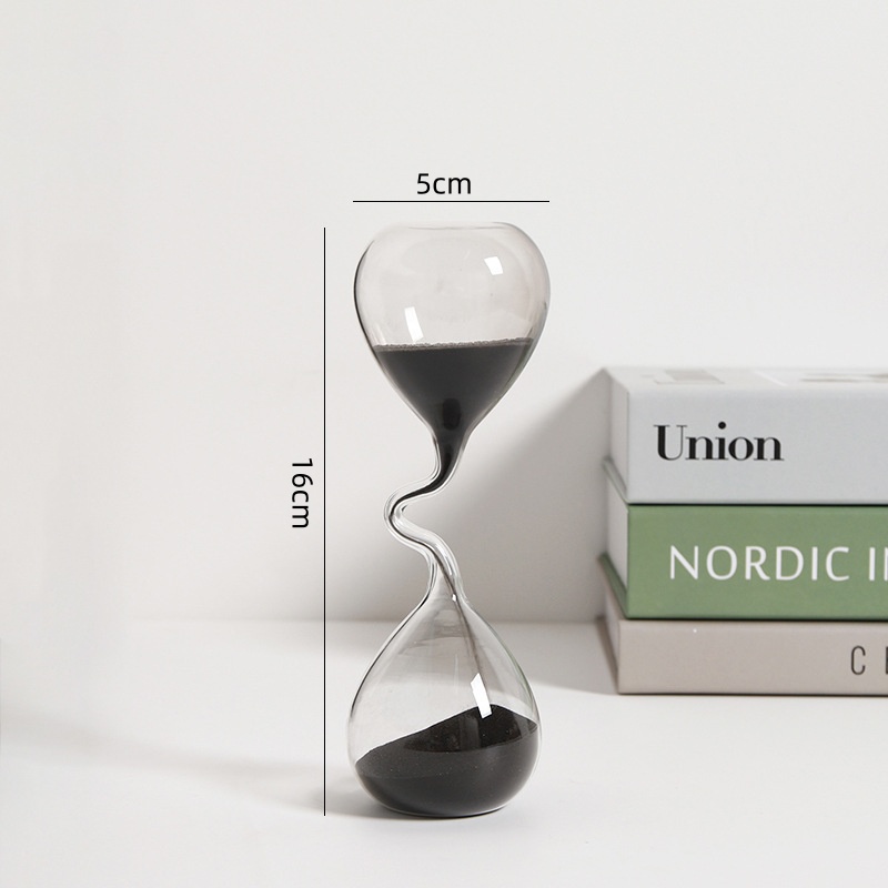 곡선 디자인 블랙 모래시계 모던 스타일 홈 데코 소품  - Interior Design Years Of School 리뷰 및 가격