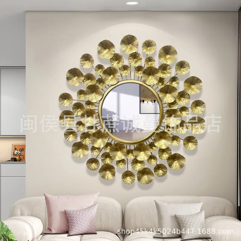 유럽 스타일 골드 메탈 벽 장식 거울, 거실 배경 벽  - Interior Design Luxury Living Room 리뷰 및 가격
