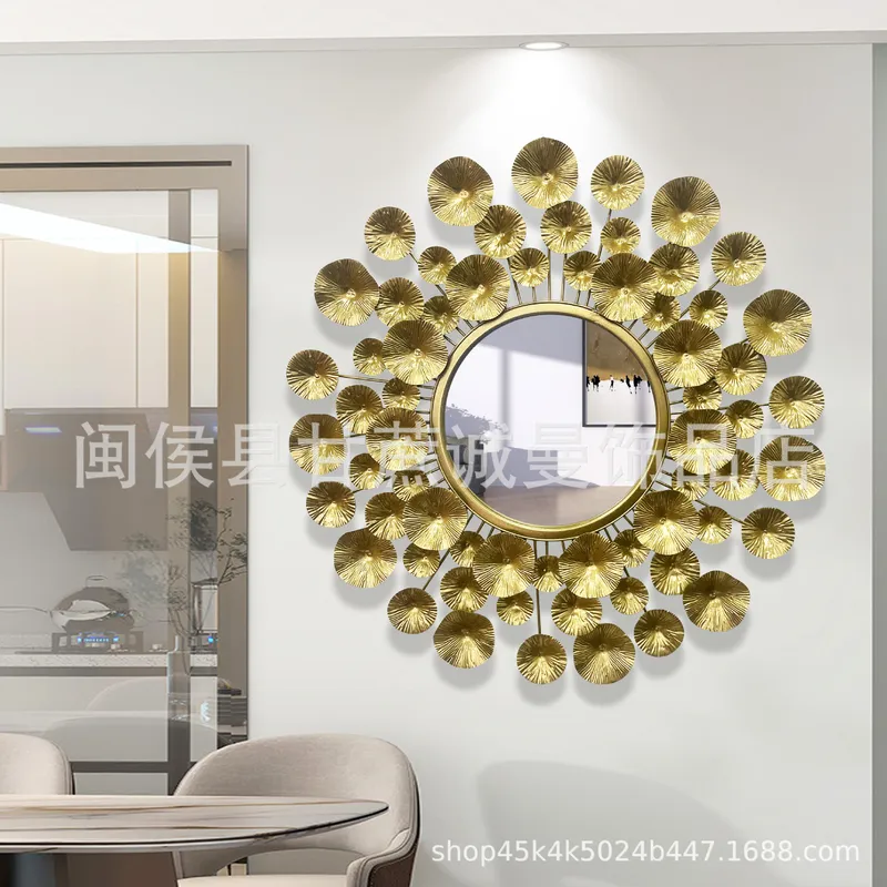유럽 스타일 골드 메탈 벽 장식 거울, 거실 배경 벽  - Interior Design Luxury Living Room 리뷰 및 가격