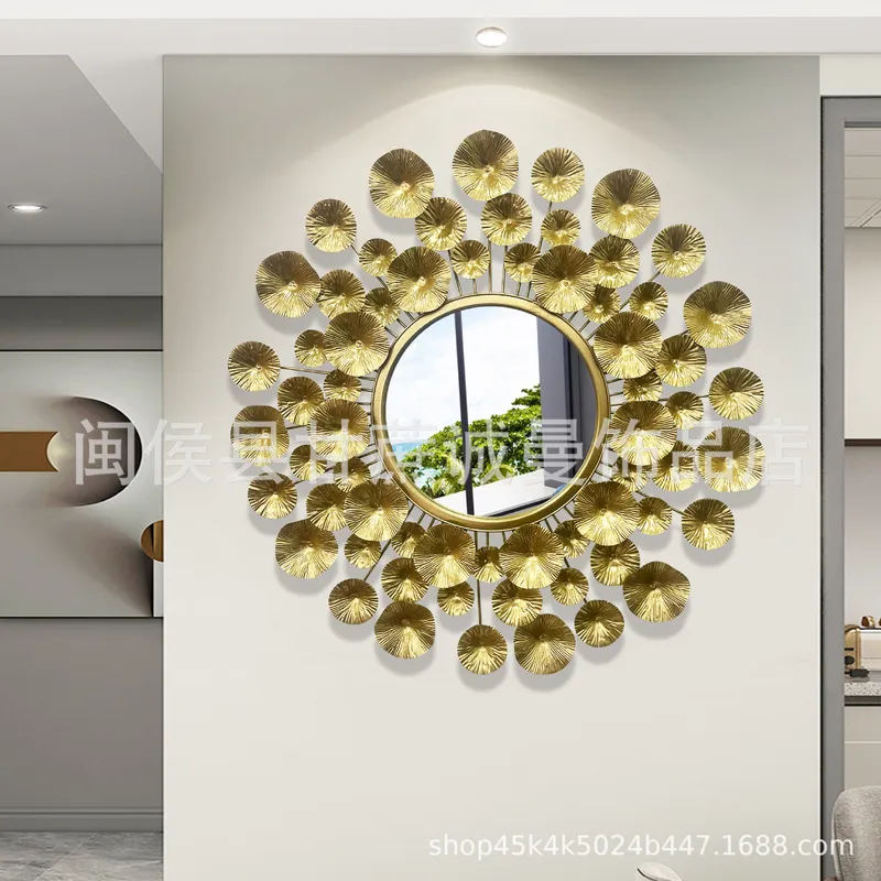 유럽 스타일 골드 메탈 벽 장식 거울, 거실 배경 벽  - Interior Design Luxury Living Room 리뷰 및 가격