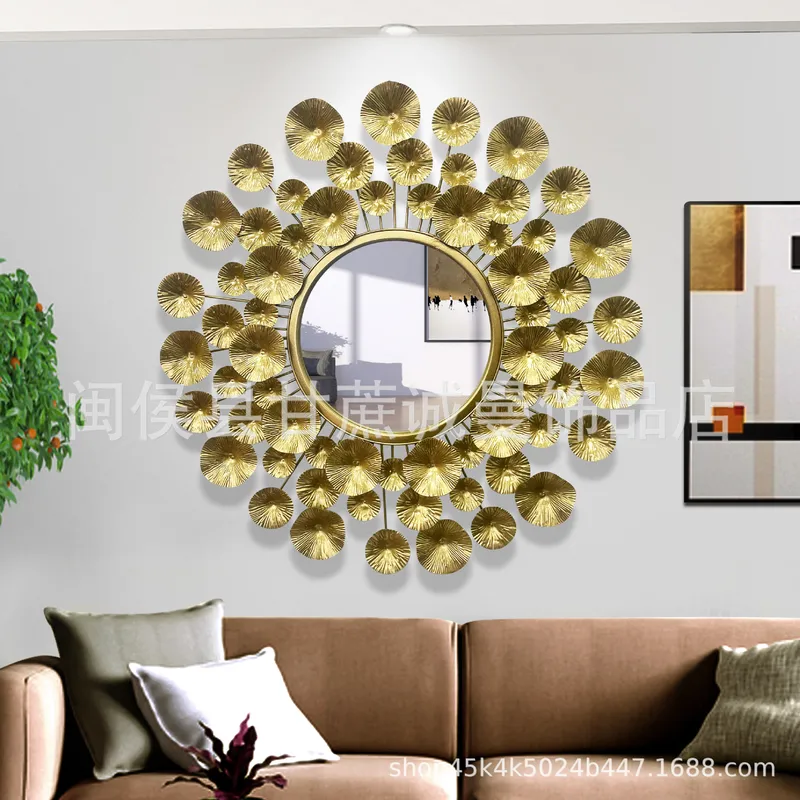 유럽 스타일 골드 메탈 벽 장식 거울, 거실 배경 벽  - Interior Design Luxury Living Room 리뷰 및 가격