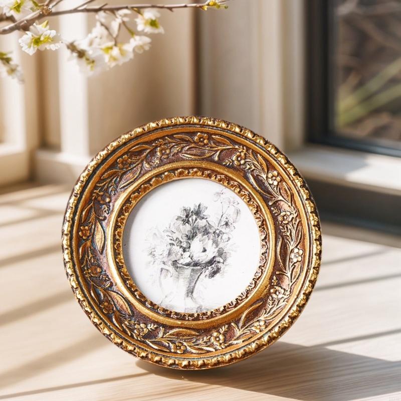 복잡한 B03E를 가진 벽 산과 탁상용 전시 수지 원형 - Rattan Mirror Round 리뷰 및 가격
