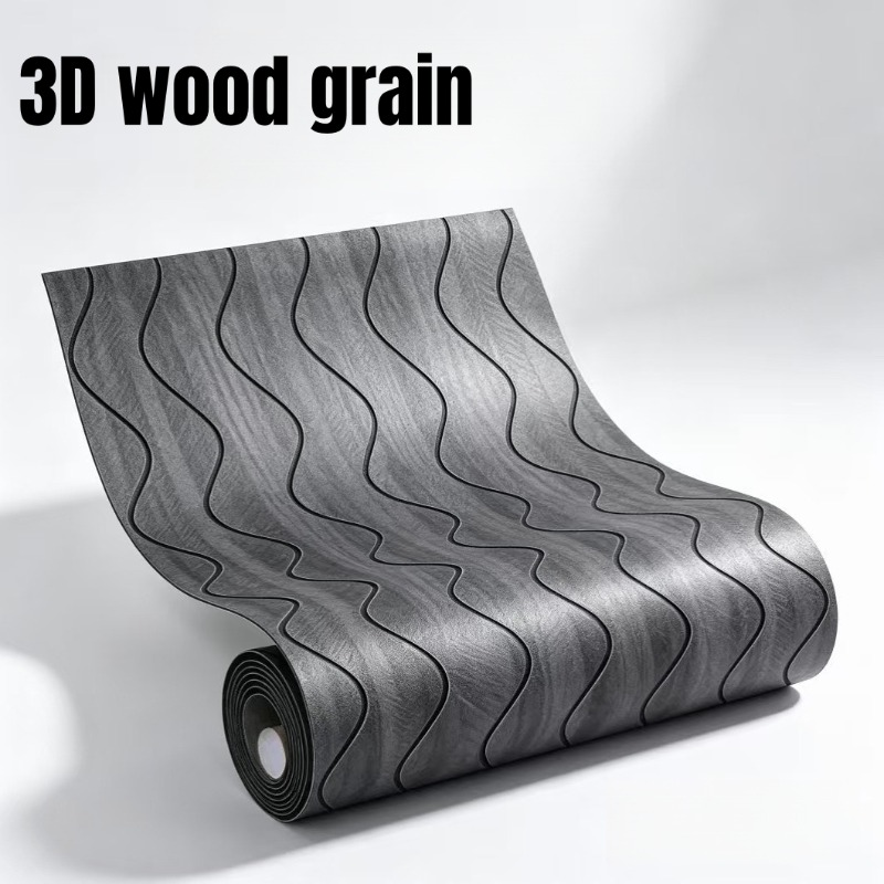 PVC 우드 그레인 슬랫 벽 패널 자가 접착 벽지 3D - Wall Panel 3D Texture 리뷰 및 가격