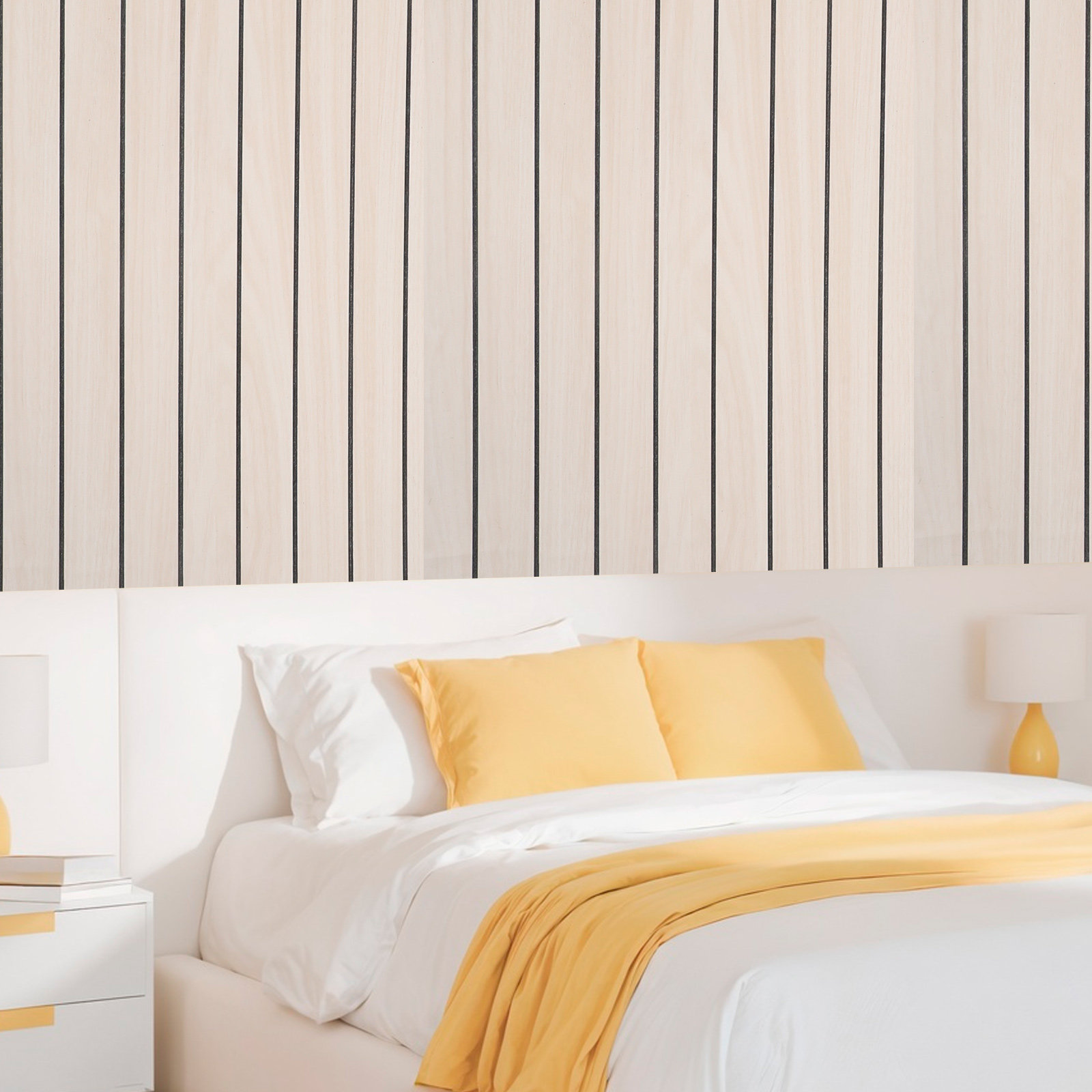 300x40cm 슬랫 벽 패널 3D 장식 벽지 자체 접 - Wall Panel 3D Texture 리뷰 및 가격