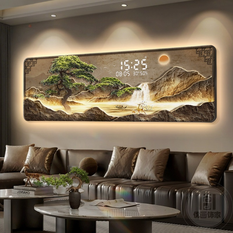 대형 고급 시계 벽걸이 디지털 인테리어 모던 감성 창의 - Interior Design Luxury Living Room 리뷰 및 가격