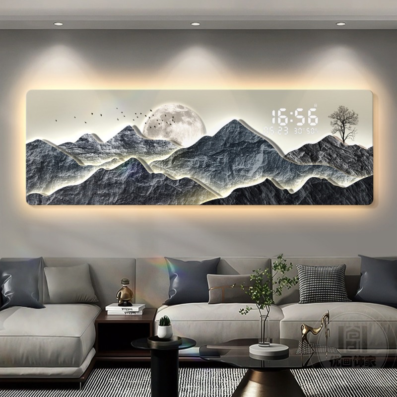 대형 고급 시계 벽걸이 디지털 인테리어 모던 감성 창의 - Interior Design Luxury Living Room 리뷰 및 가격