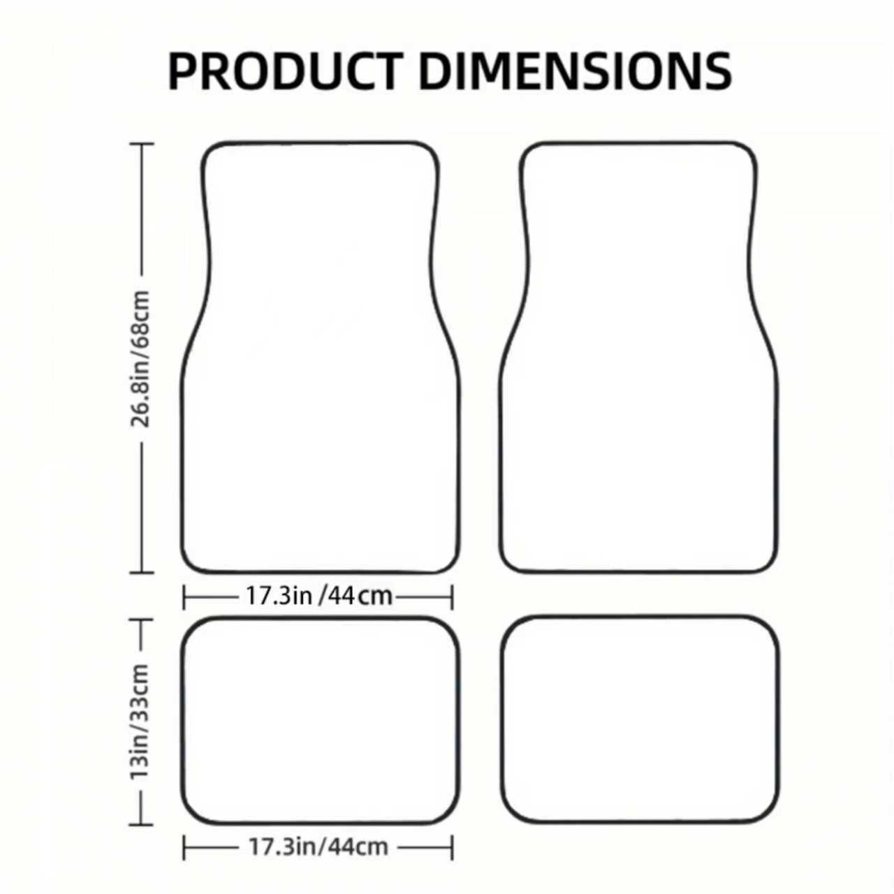 4개 블랙 앤 화이트 영국 국기 자동차 바닥 매트, 내 - Interior Design Uk 리뷰 및 가격