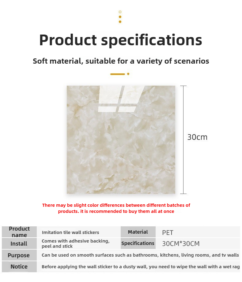 30cm*30cm 12장 자가 접착식 벽 패널 대리석  - Wall Panel 3D Texture 리뷰 및 가격