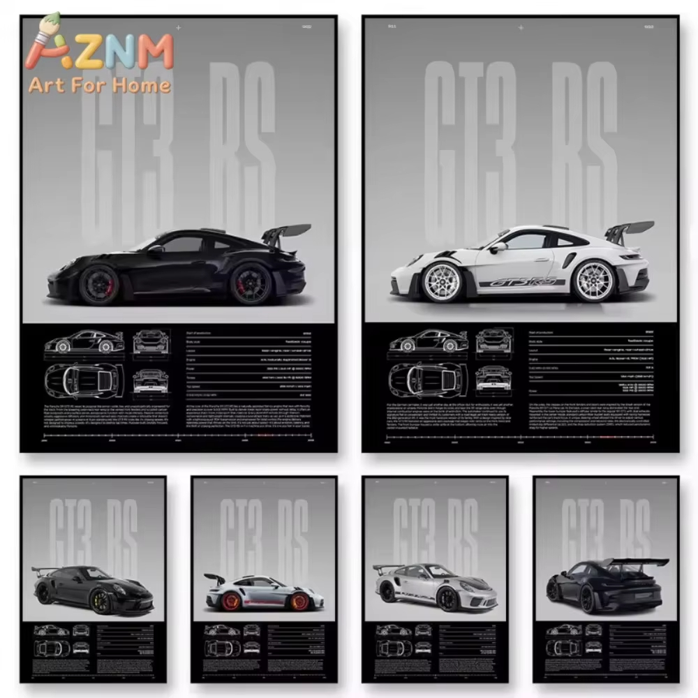 1pc 미니멀리스트 911 GT3-RS 718 GT4  - Interior Design Apartment 리뷰 및 가격