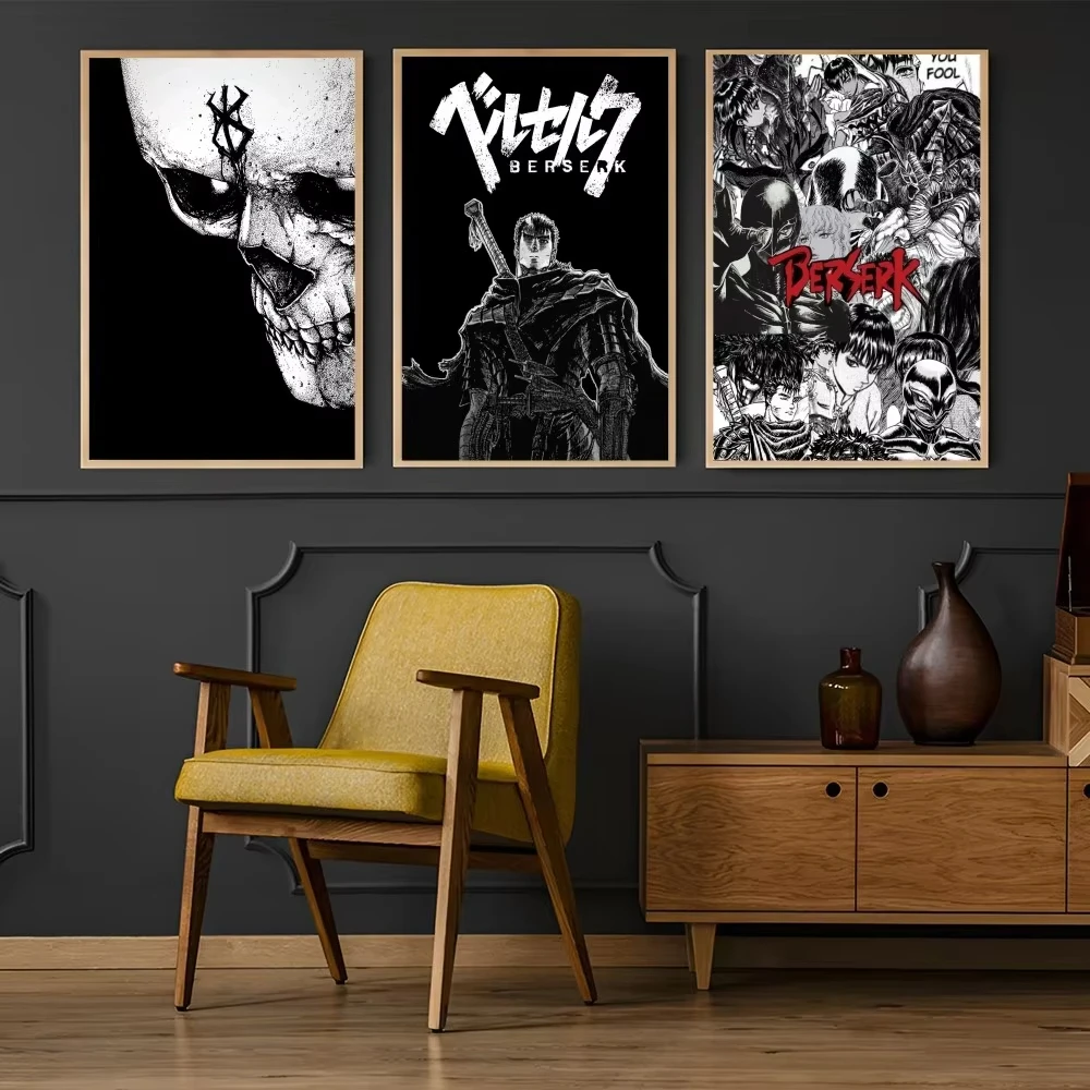 애니메이션 B-berserk 포스터 종이 인쇄 홈 거실 - Interior Design Apartment 리뷰 및 가격