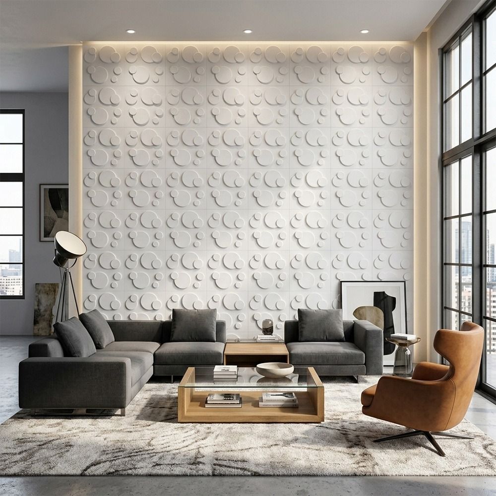 화이트 3D 벽면 패널 50*50cm 엠보싱 질감 사진 - Wall Panel 3D Texture 리뷰 및 가격