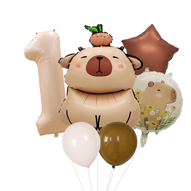 아트 디자인 카피바라 프린트 풍선 키트, 예술적인 생일 - Interior Design Years Of School 리뷰 및 가격